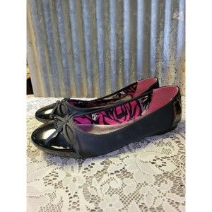 Nine & Co Ballet Flats Black Women's Size 8